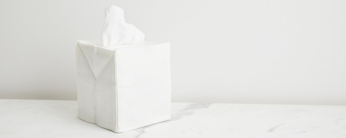 linen tissue box covers