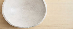 white pearl oval bowl collection
