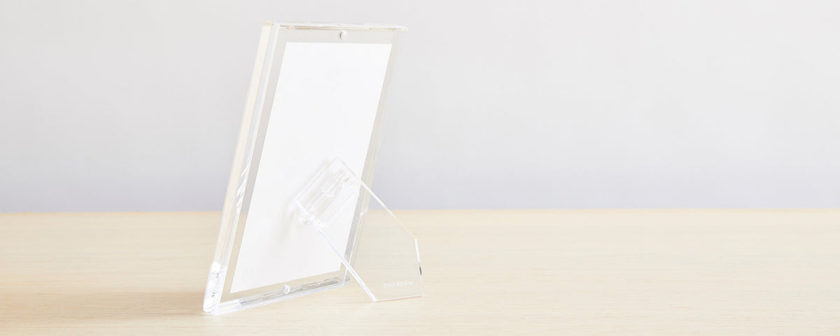 beveled lucite picture frame collection
