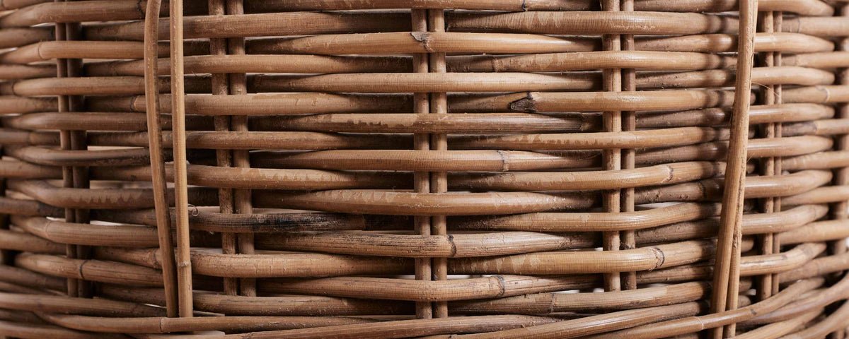 round rattan basket, small