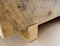 vintage beam bench