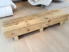 vintage beam bench