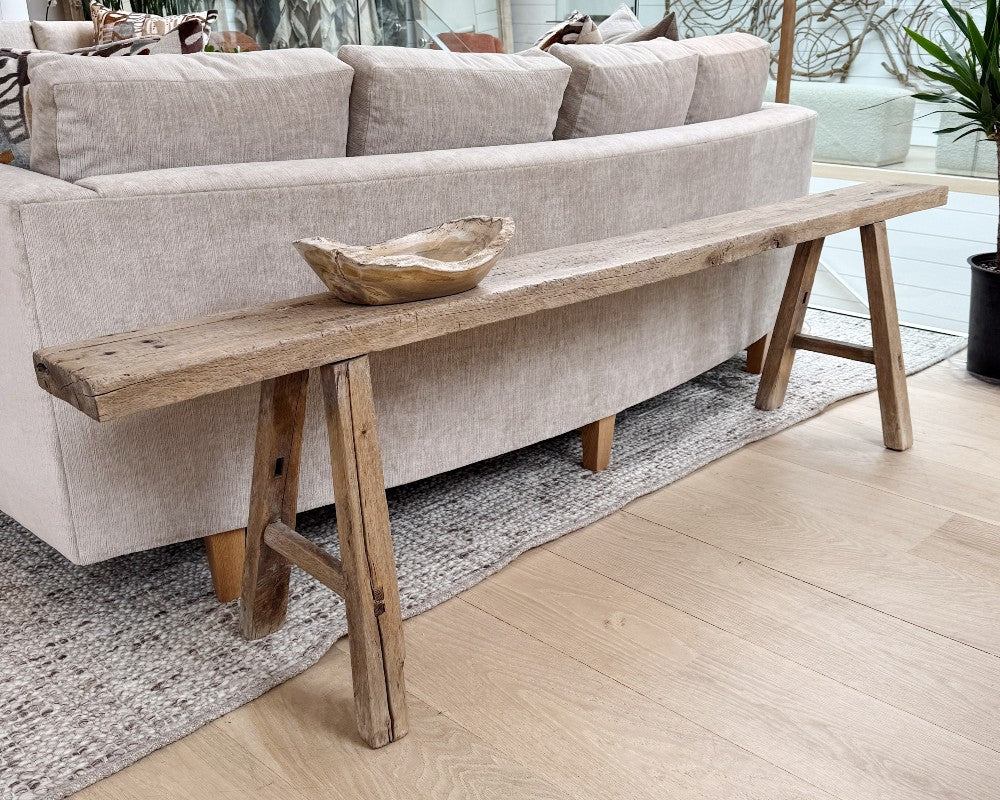 vintage farmhouse bench