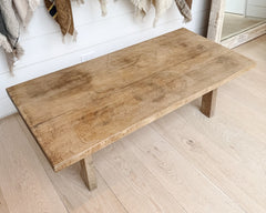 vintage wood bench