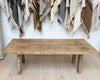 vintage wood bench