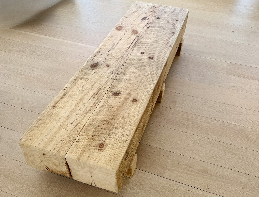 vintage beam bench