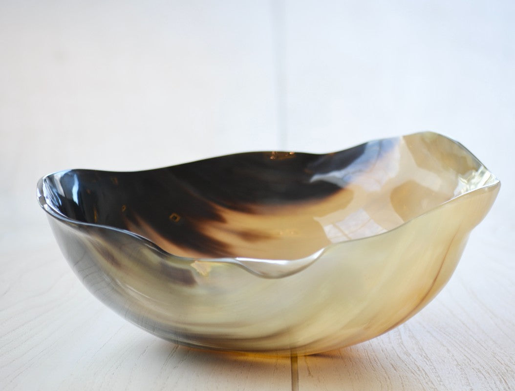 horn wavy round bowl