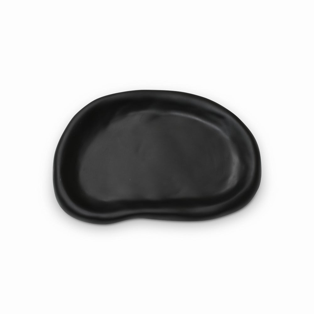resin amoeba bowl extra large, black