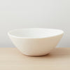 resin tapered bowl large, white