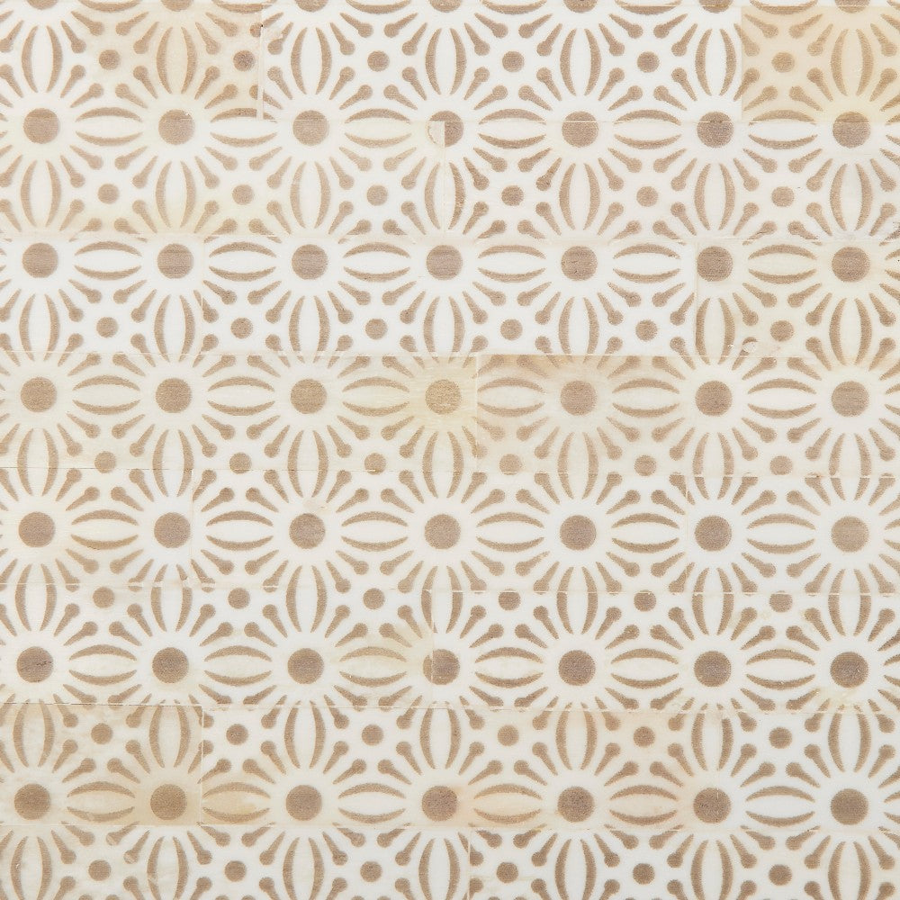 geometric daisy print box large