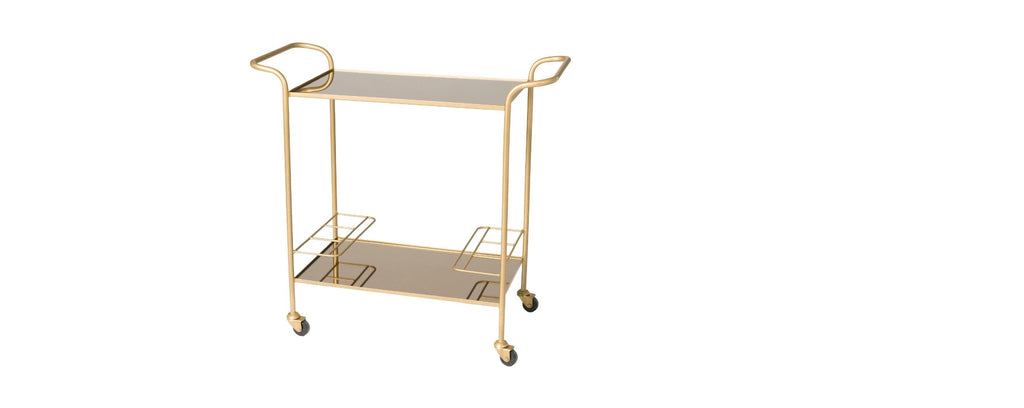 the brass bar cart