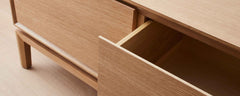 the homenature oak media cabinet