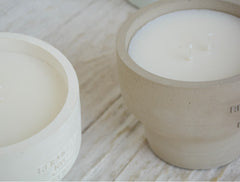 cement candle collection