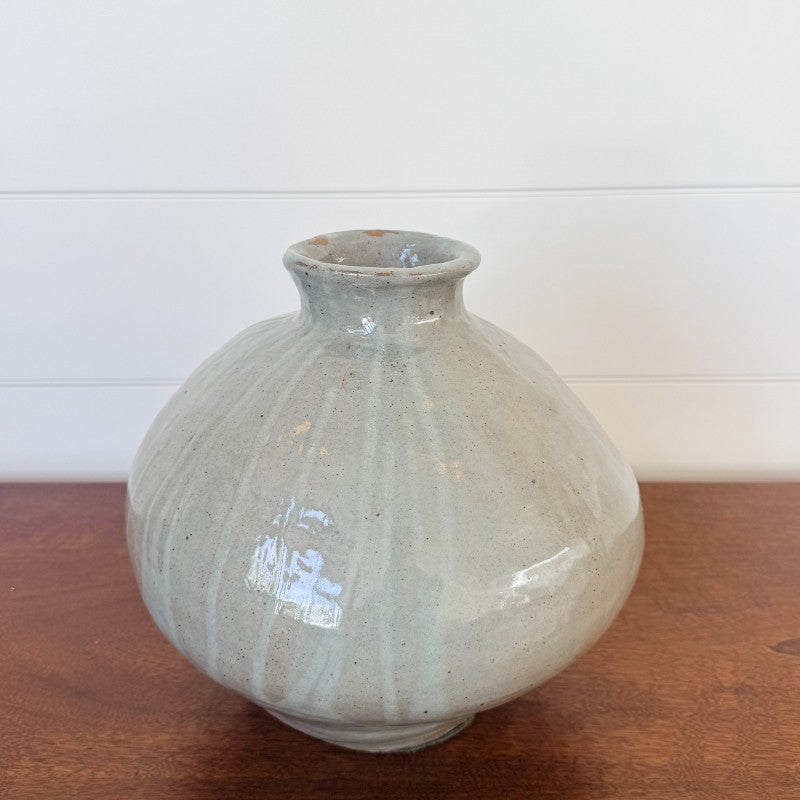 vintage pottery glazed vase