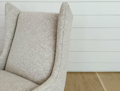 vintage modern wingback chair