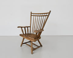 vintage oversized rustic armchair