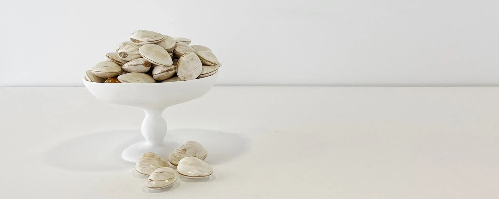 resin pedestal bowl large - white