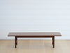 vintage midcentury walnut coffee table