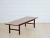 vintage midcentury walnut coffee table