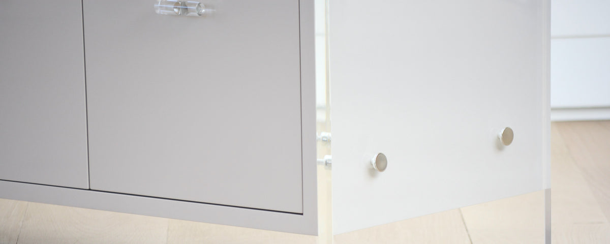 the homenature dune lacquer and lucite buffet