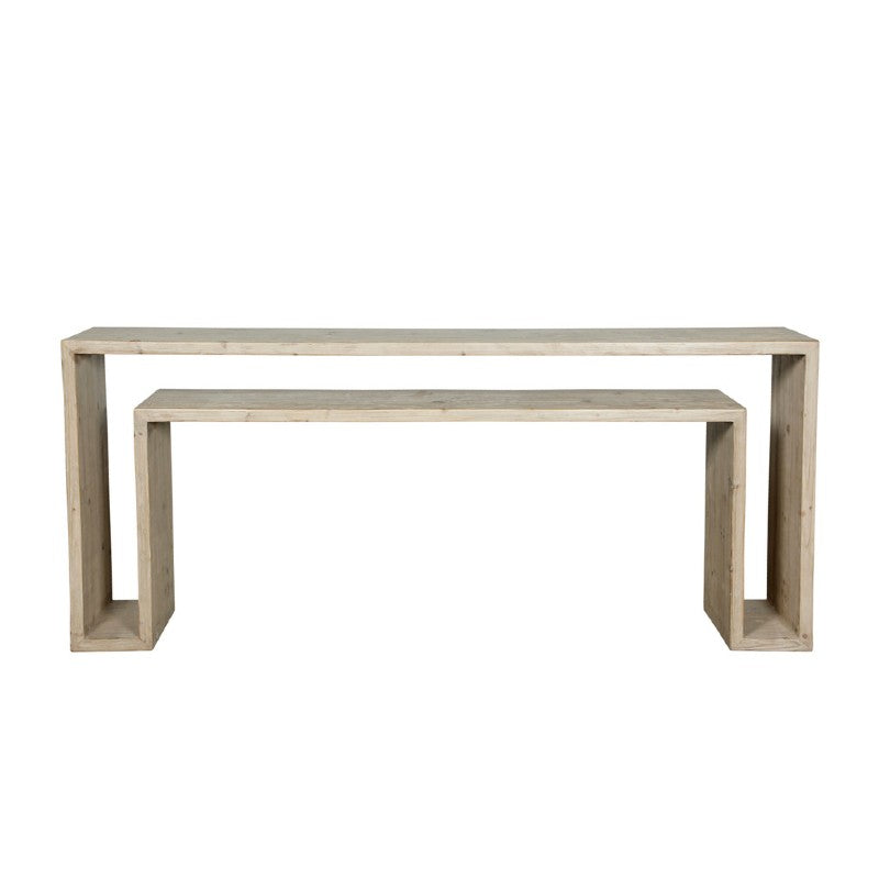 weathered waterfall console