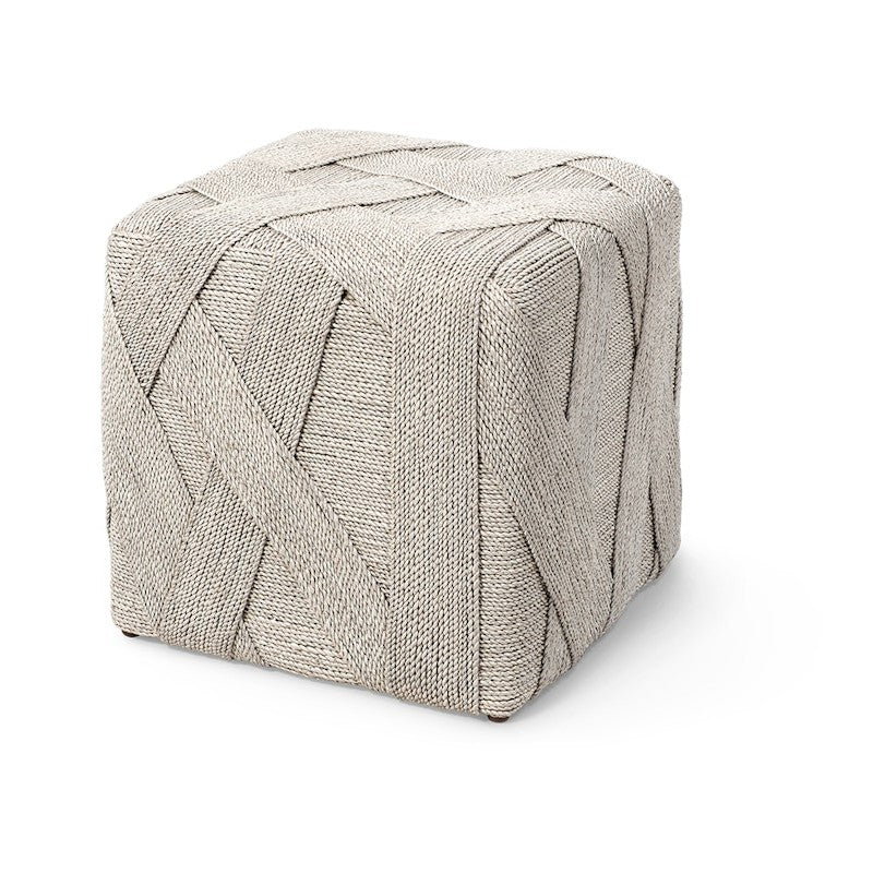 whitewashed abaca cube