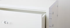 the homenature dune lacquer and lucite end table