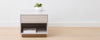 the homenature mercer nightstand in silver oak