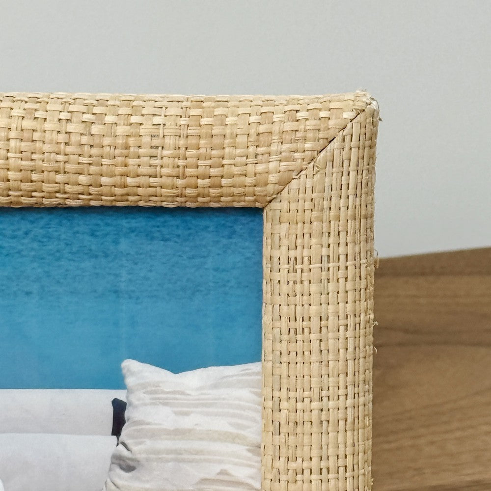 raffia natural picture frame collection