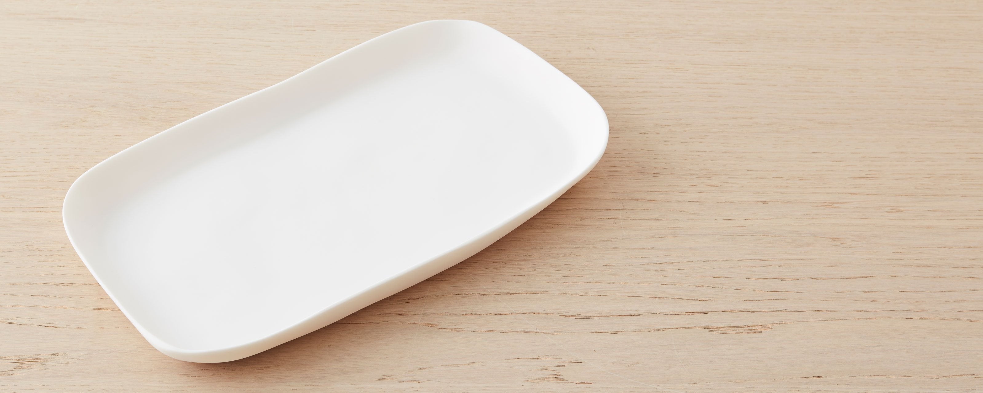 resin large platter, white