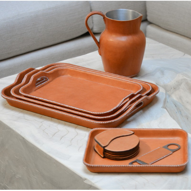 leather wrapped carafe