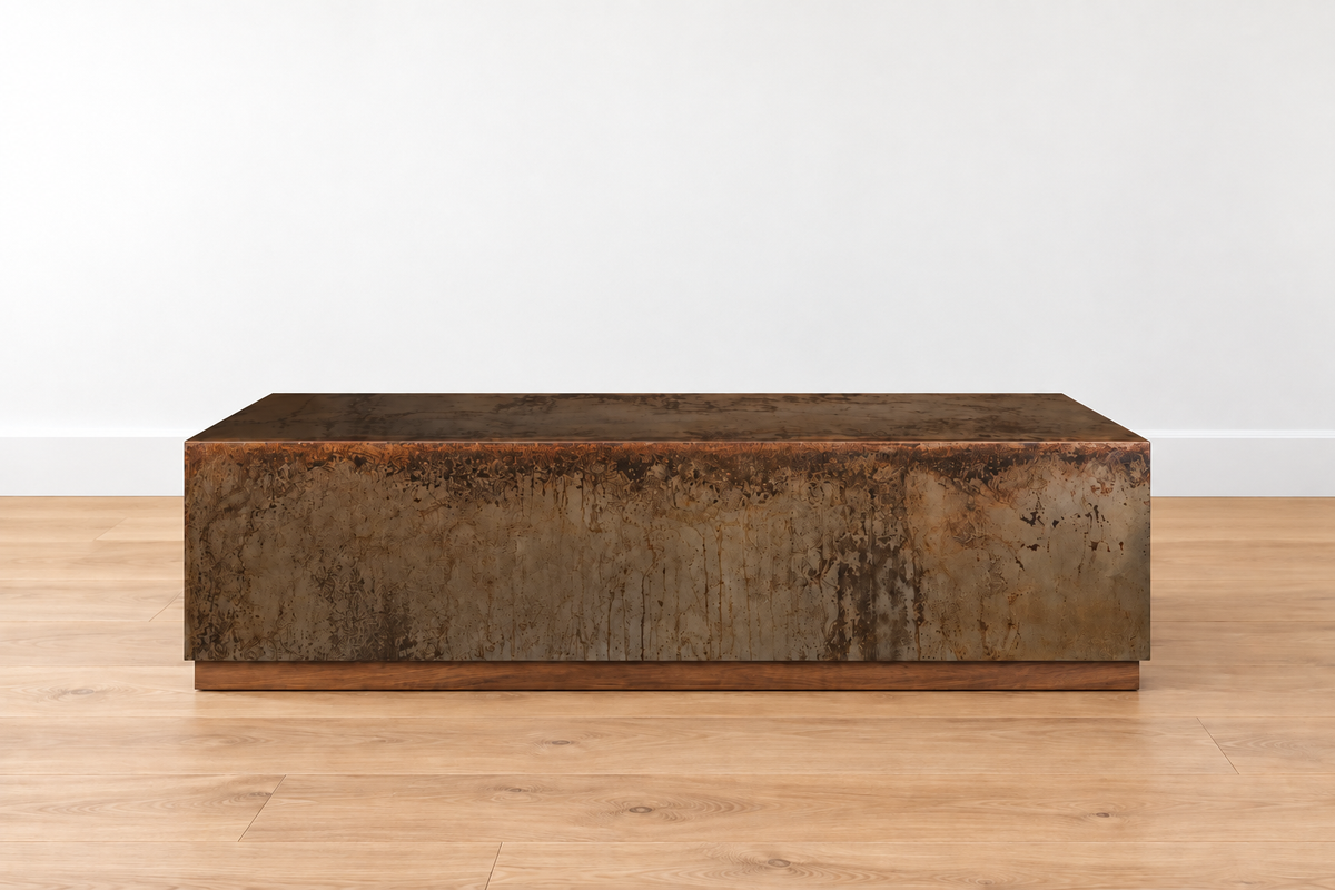 metal rectangular coffee table