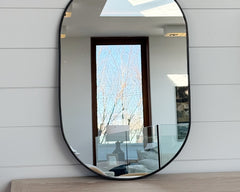 vintage oval mirror