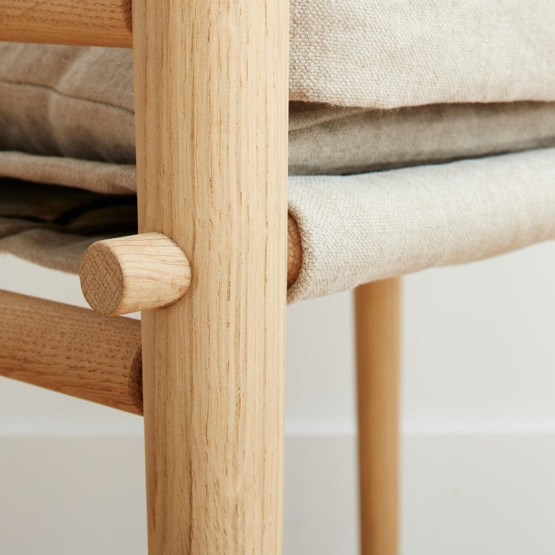the montauk dining chair, hemp