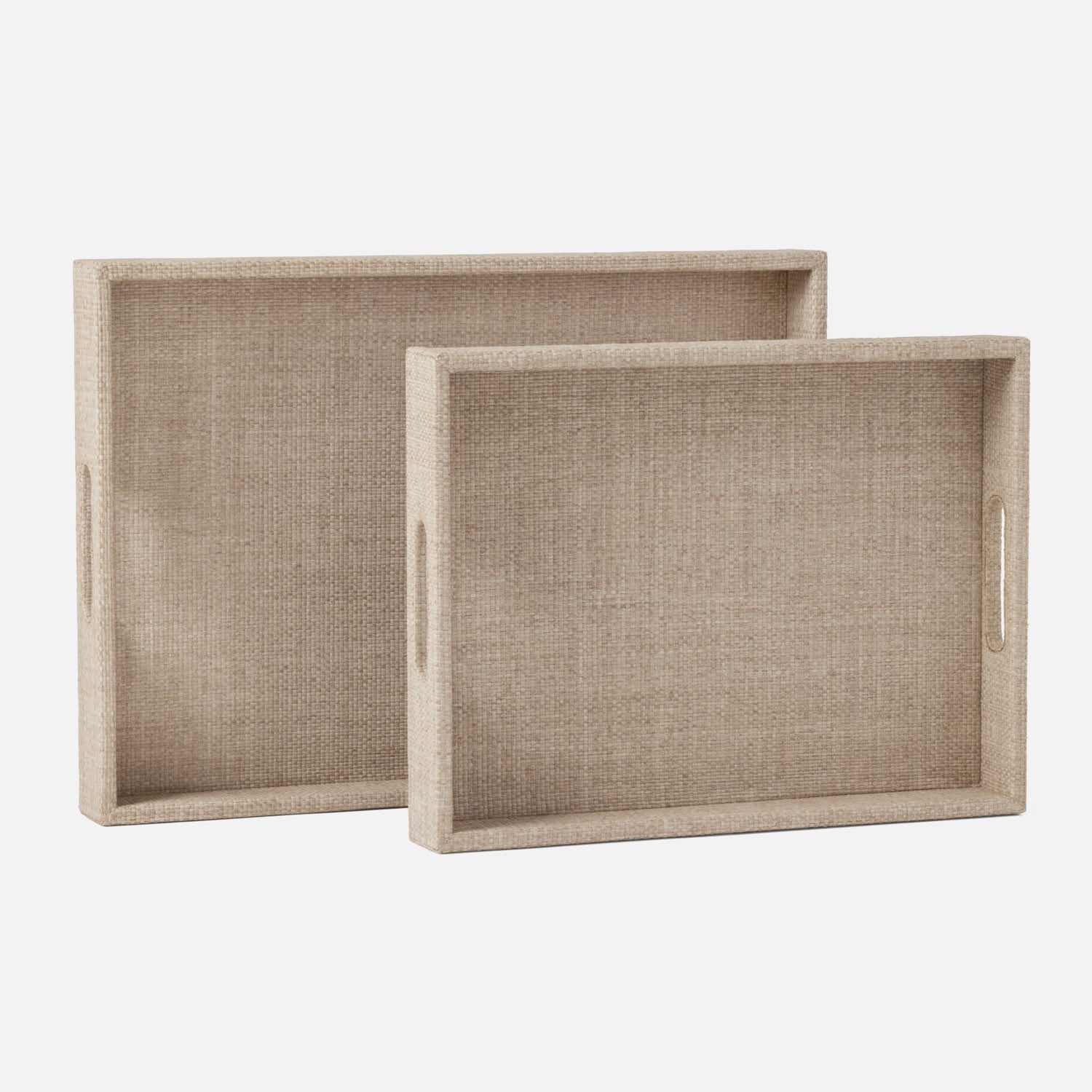 raffia ash tray, large