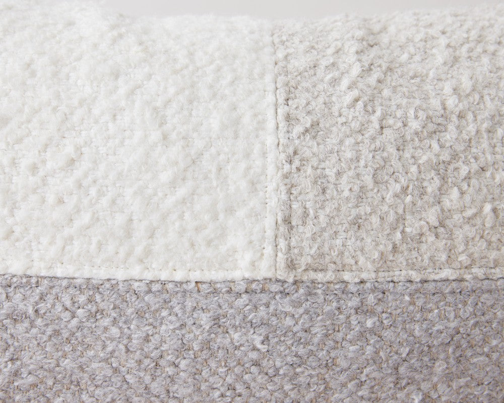 napa ivory, grey, slate grid lumbar, 14x26