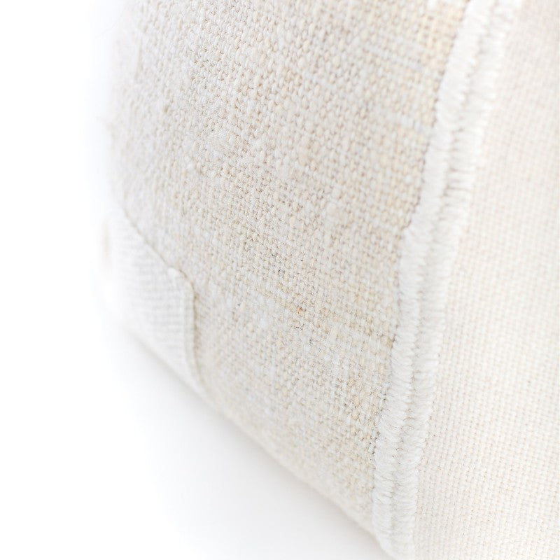 woven patchwork pillow