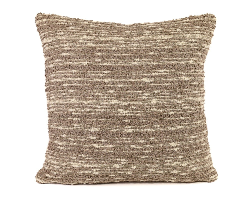 klimt natural and mink pillow 23x23