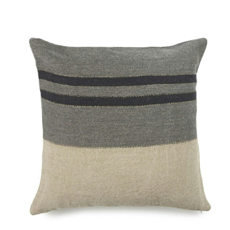 black house stripe pillow