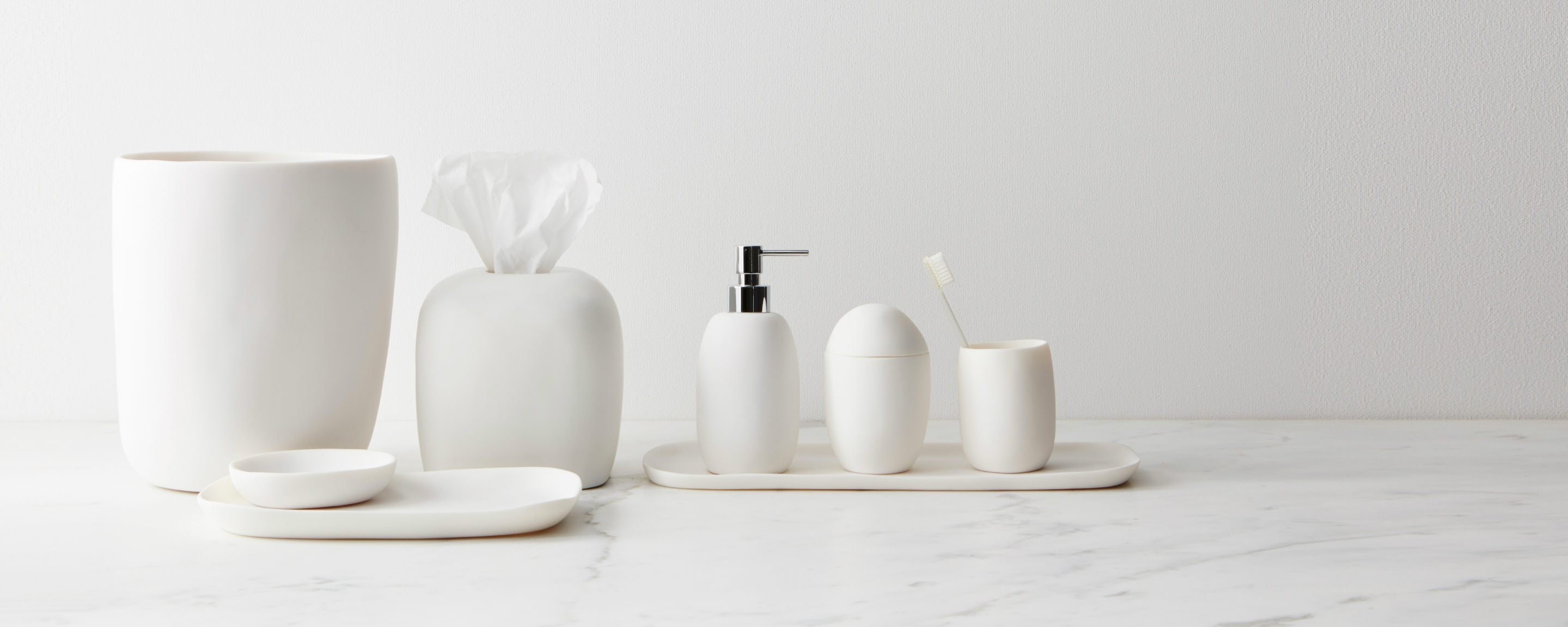 resin white soap dispenser