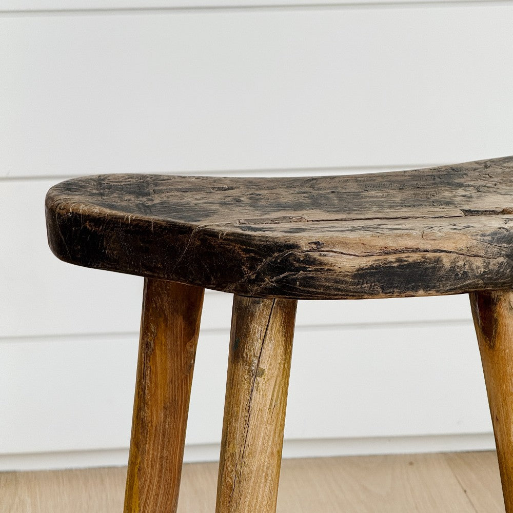 reclaimed wood stool