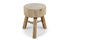round wood stool
