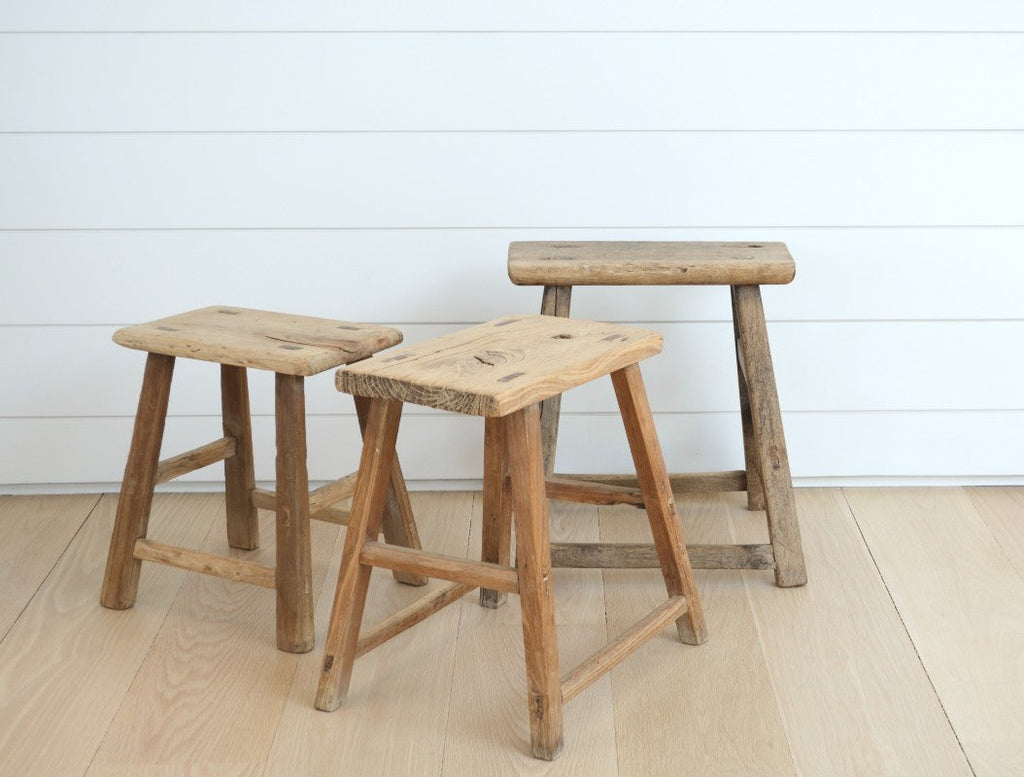 reclaimed wood stool
