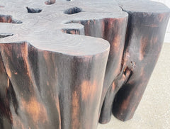 the blackened trunk side table