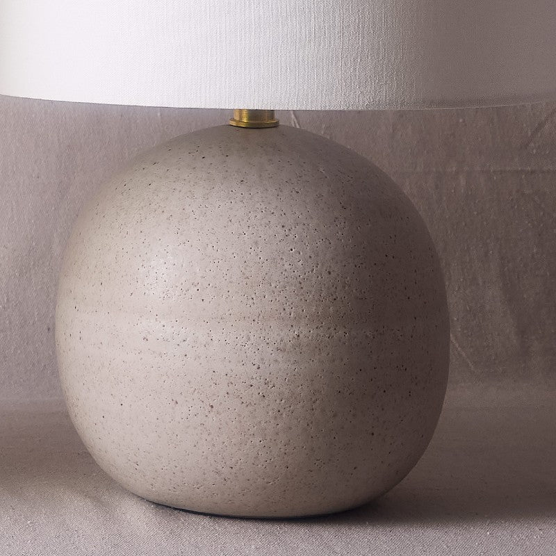 warner walcott bisque sphere lamp