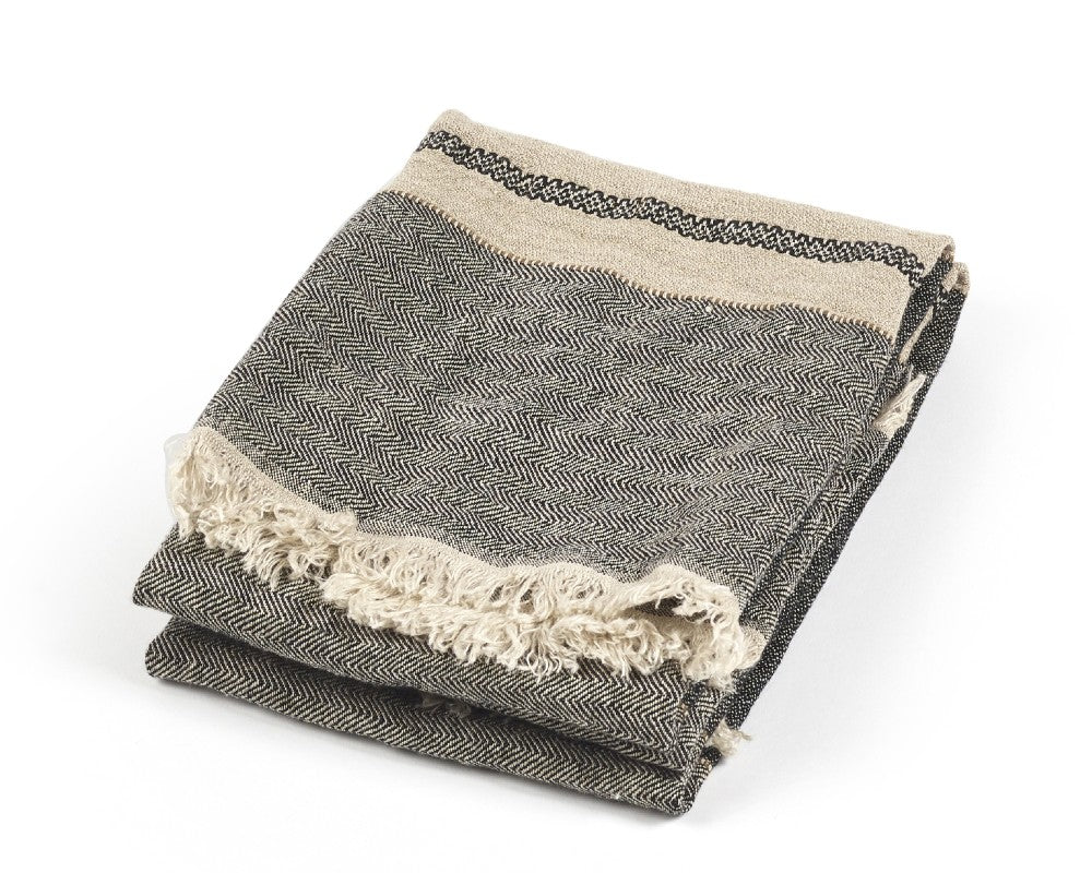 tack stripe throw