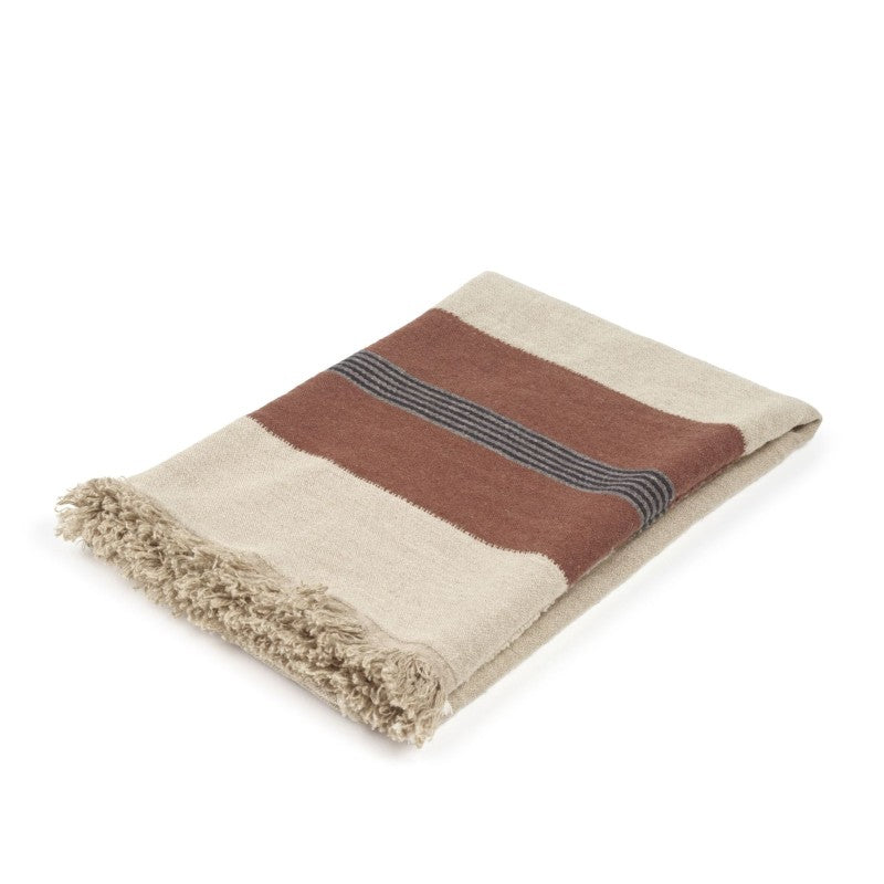sienna throw in brown
