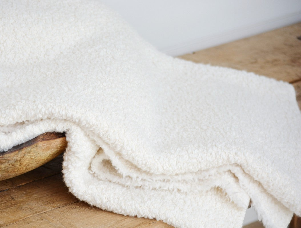 curly wool throw collection