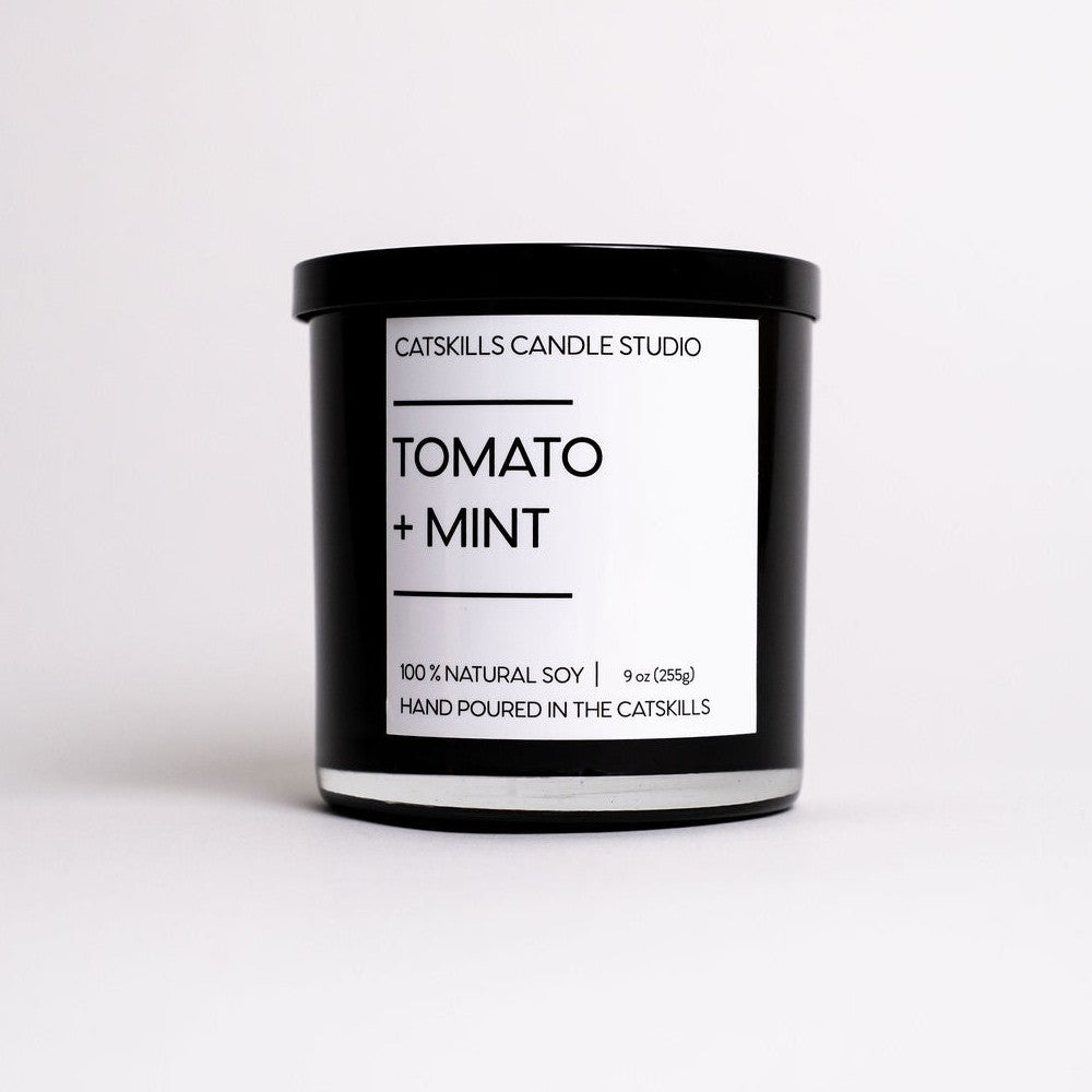 tomato + mint candle