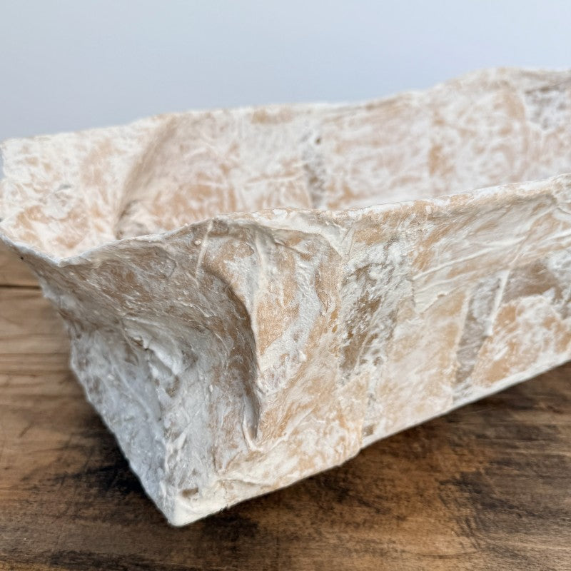 papier mâché short trough